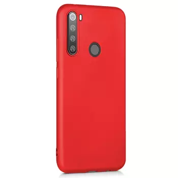Microsonic Matte Silicone Xiaomi Redmi Note 8T Kılıf Kırmızı