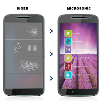 Microsonic Motorola Moto G4 Temperli Cam Ekran Koruyucu Film
