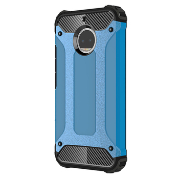 Microsonic Motorola Moto G5S Plus Kılıf Rugged Armor Mavi