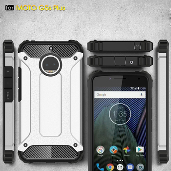 Microsonic Motorola Moto G5S Plus Kılıf Rugged Armor Siyah