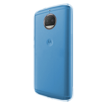 Microsonic Motorola Moto G5S Plus Kılıf Transparent Soft Mavi