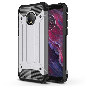 Microsonic Motorola Moto G6 Kılıf Rugged Armor Gümüş Microsonic Motorola Moto G6 Kılıf Rugged Armor Gümüş