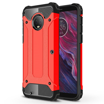 Microsonic Motorola Moto G6 Kılıf Rugged Armor Kırmızı Microsonic Motorola Moto G6 Kılıf Rugged Armor Kırmızı