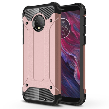 Microsonic Motorola Moto G6 Kılıf Rugged Armor Rose Gold