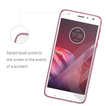 Microsonic Motorola Moto Z2 Play Kılıf Transparent Soft Beyaz