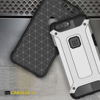 Microsonic OnePlus 5 Kılıf Rugged Armor Siyah