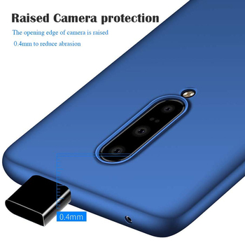 Microsonic OnePlus 7 Pro Kılıf Matte Silicone Mavi