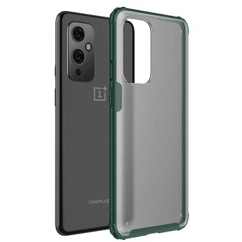 Microsonic OnePlus 9 Kılıf Frosted Frame Yeşil