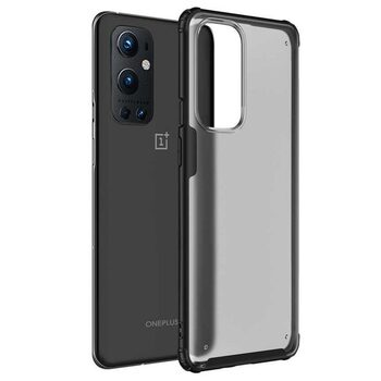 Microsonic OnePlus 9 Pro Kılıf Frosted Frame Siyah