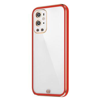 Microsonic OnePlus 9 Pro Kılıf Laser Plated Soft Kırmızı