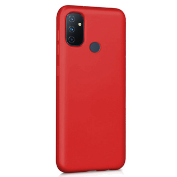 Microsonic OnePlus Nord N100 Kılıf Matte Silicone Kırmızı