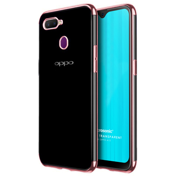 Microsonic Oppo A12 Kılıf Skyfall Transparent Clear Rose Gold Microsonic Oppo A12 Kılıf Skyfall Transparent Clear Rose Gold