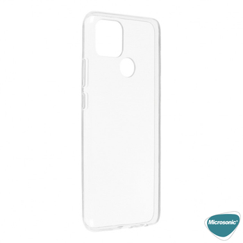 Microsonic Oppo A15 Kılıf Transparent Soft Beyaz