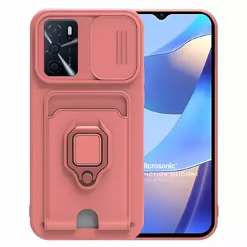 Microsonic Oppo A16 Kılıf Multifunction Silicone Pembe Microsonic Oppo A16 Kılıf Multifunction Silicone Pembe