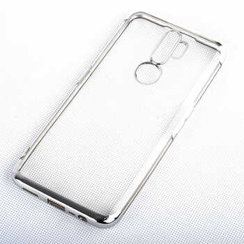 Microsonic Oppo A5 2020 Kılıf Skyfall Transparent Clear Gümüş