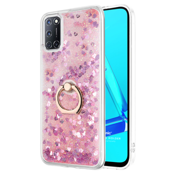 Microsonic Oppo A52 Kılıf Glitter Liquid Holder Pembe Microsonic Oppo A52 Kılıf Glitter Liquid Holder Pembe