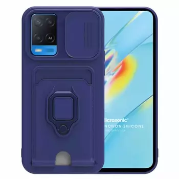 Microsonic Oppo A54 4G Kılıf Multifunction Silicone Lacivert Microsonic Oppo A54 4G Kılıf Multifunction Silicone Lacivert