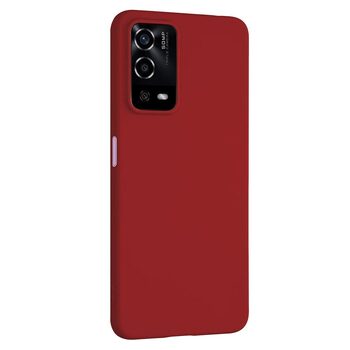 Microsonic Oppo A55 4G Kılıf Matte Silicone Kırmızı