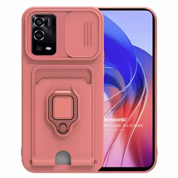 Microsonic Oppo A55 4G Kılıf Multifunction Silicone Pembe Microsonic Oppo A55 4G Kılıf Multifunction Silicone Pembe