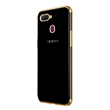 Microsonic Oppo A5S Kılıf Skyfall Transparent Clear Gold