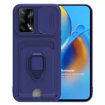Microsonic Oppo A74 4G Kılıf Multifunction Silicone Lacivert Microsonic Oppo A74 4G Kılıf Multifunction Silicone Lacivert
