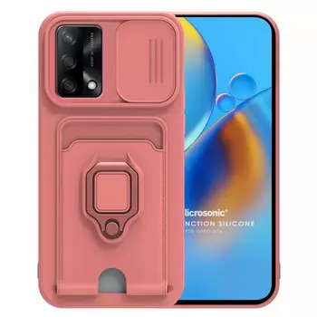 Microsonic Oppo A74 4G Kılıf Multifunction Silicone Pembe