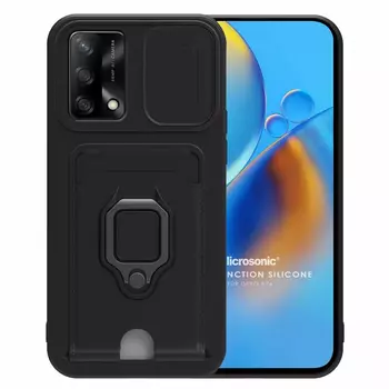 Microsonic Oppo A74 4G Kılıf Multifunction Silicone Siyah Microsonic Oppo A74 4G Kılıf Multifunction Silicone Siyah