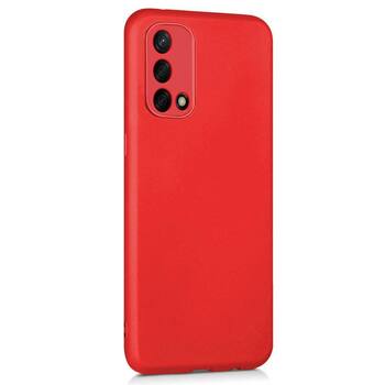 Microsonic Oppo A74 4G Kılıf Matte Silicone Kırmızı