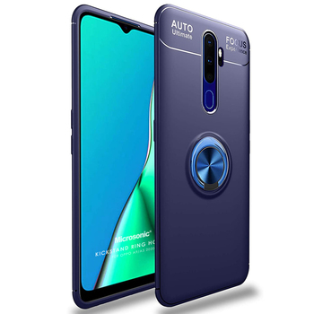 Microsonic Oppo A9 2020 Kılıf Kickstand Ring Holder Lacivert Microsonic Oppo A9 2020 Kılıf Kickstand Ring Holder Lacivert