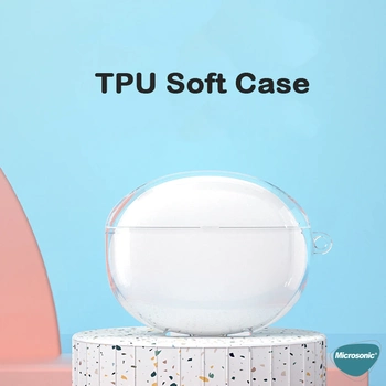 Microsonic Oppo Enco Air Kılıf Transparent Clear Soft Şeffaf