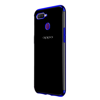 Microsonic Oppo F9 Pro Kılıf Skyfall Transparent Clear Mavi