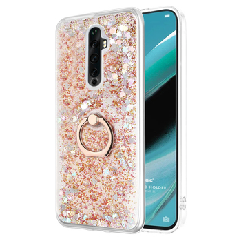 Microsonic Oppo Reno 2Z Kılıf Glitter Liquid Holder Gold Microsonic Oppo Reno 2Z Kılıf Glitter Liquid Holder Gold
