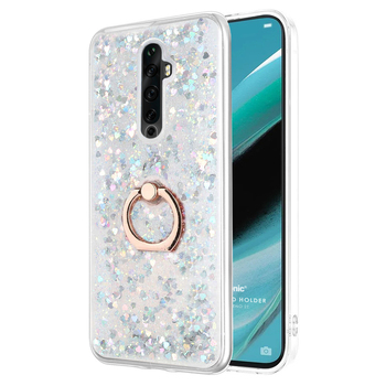Microsonic Oppo Reno 2Z Kılıf Glitter Liquid Holder Gümüş Microsonic Oppo Reno 2Z Kılıf Glitter Liquid Holder Gümüş