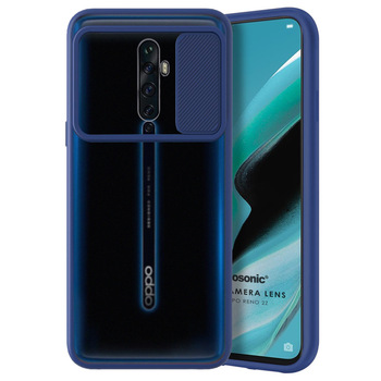 Microsonic Oppo Reno 2Z Kılıf Slide Camera Lens Protection Lacivert Microsonic Oppo Reno 2Z Kılıf Slide Camera Lens Protection Lacivert