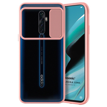 Microsonic Oppo Reno 2Z Kılıf Slide Camera Lens Protection Rose Gold Microsonic Oppo Reno 2Z Kılıf Slide Camera Lens Protection Rose Gold