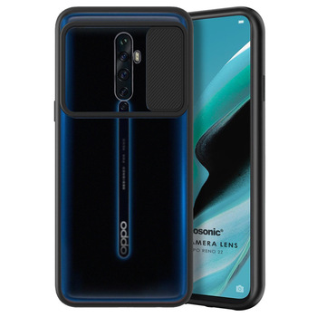 Microsonic Oppo Reno 2Z Kılıf Slide Camera Lens Protection Siyah