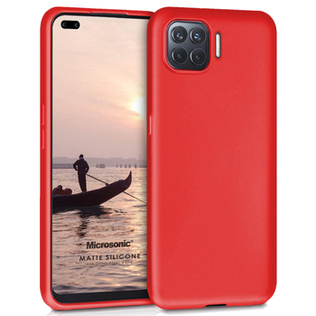 Microsonic Oppo Reno 4 Lite Kılıf Matte Silicone Kırmızı Microsonic Oppo Reno 4 Lite Kılıf Matte Silicone Kırmızı