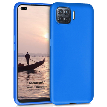 Microsonic Oppo Reno 4 Lite Kılıf Matte Silicone Mavi Microsonic Oppo Reno 4 Lite Kılıf Matte Silicone Mavi