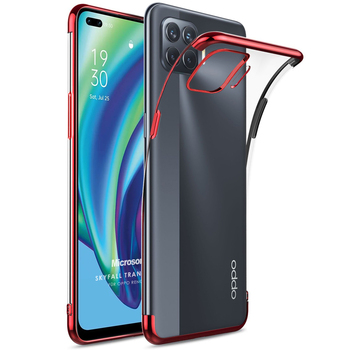 Microsonic Oppo Reno 4 Lite Kılıf Skyfall Transparent Clear Kırmızı Microsonic Oppo Reno 4 Lite Kılıf Skyfall Transparent Clear Kırmızı