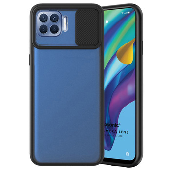 Microsonic Oppo Reno 4 Lite Kılıf Slide Camera Lens Protection Siyah Microsonic Oppo Reno 4 Lite Kılıf Slide Camera Lens Protection Siyah