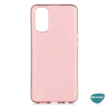 Microsonic Oppo Reno 4 Kılıf Matte Silicone Rose Gold