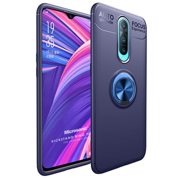 Microsonic Oppo RX17 Pro Kılıf Kickstand Ring Holder Lacivert Microsonic Oppo RX17 Pro Kılıf Kickstand Ring Holder Lacivert