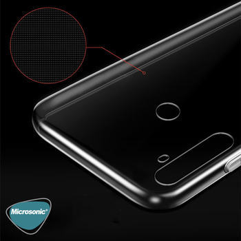 Microsonic Realme 5 Pro Kılıf Transparent Soft Beyaz