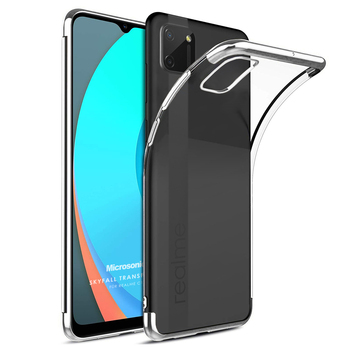 Microsonic Realme C11 Kılıf Skyfall Transparent Clear Gümüş Microsonic Realme C11 Kılıf Skyfall Transparent Clear Gümüş