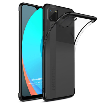 Microsonic Realme C11 Kılıf Skyfall Transparent Clear Siyah Microsonic Realme C11 Kılıf Skyfall Transparent Clear Siyah