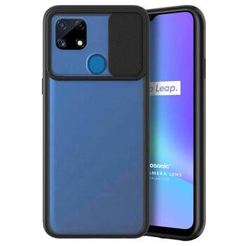 Microsonic Realme C25s Kılıf Slide Camera Lens Protection Siyah Microsonic Realme C25s Kılıf Slide Camera Lens Protection Siyah