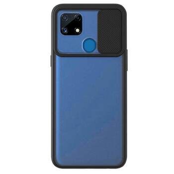 Microsonic Realme C25s Kılıf Slide Camera Lens Protection Siyah