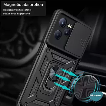 Microsonic Realme C35 Kılıf Impact Resistant Siyah