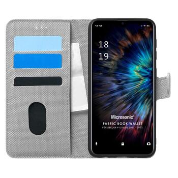 Microsonic Reeder P13 Blue 2021 Kılıf Fabric Book Wallet Gri Microsonic Reeder P13 Blue 2021 Kılıf Fabric Book Wallet Gri