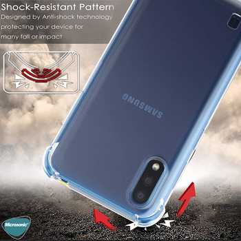 Microsonic Samsung Galaxy A01 Kılıf Anti Shock Silikon Şeffaf